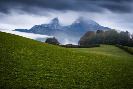 Bild-Nr: 12919060 Watzmann im Berchtesgadener Land im Nebel Erstellt von: Martin Martin Wasilewski