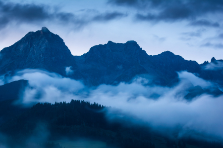 Bild-Nr: 12919788 Steinernes Meer mit Selbhorn über Nebel am Abend Erstellt von: Martin Martin Wasilewski