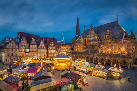 Bild-Nr: 12923001 Weihnachtsmarkt am Marktplatz in Bremen Erstellt von: Mapics