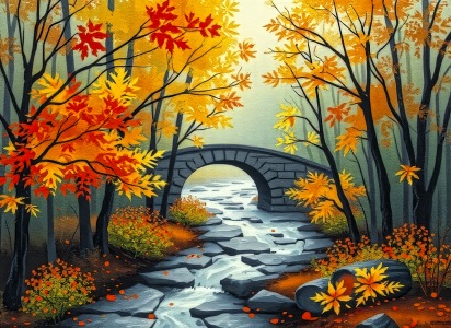 Bild-Nr: 12923049 Steinbrücke KI Erstellt von: XYRIUS