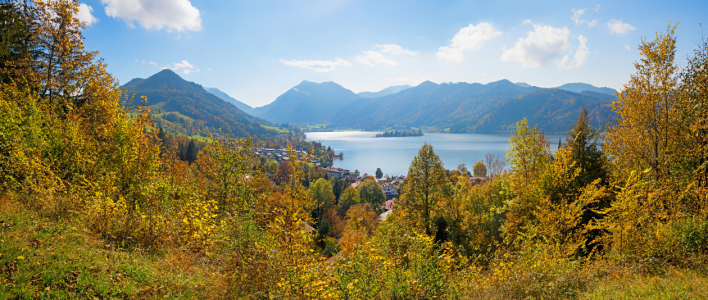 Bild-Nr: 12925108 Herbstpanorama Schliersee und Alpen Erstellt von: SusaZoom