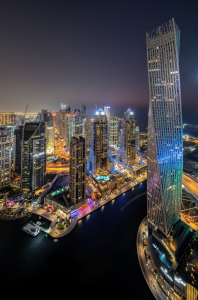 Bild-Nr: 12934019 Dubai Marina bei Nacht Erstellt von: Achim Thomae
