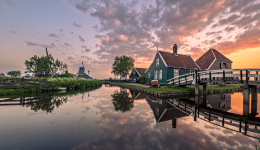 Bild-Nr: 12934486 Sonnenaufgang in Holland Erstellt von: Achim Thomae