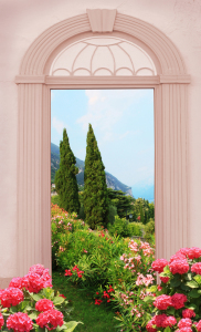 Bild-Nr: 12935164 Torbogen mit Blick auf mediterrane Landschaft Erstellt von: SusaZoom