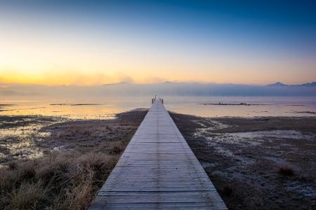 Bild-Nr: 12937813 Morgendämmerung am Chiemsee im Winter Erstellt von: Martin Martin Wasilewski