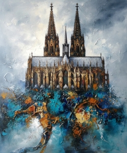 Bild-Nr: 12938683 Sakrale Abstraktion  Kölner Dom KI Erstellt von: gabii40