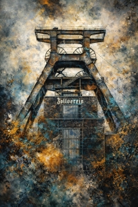 Bild-Nr: 12941145 Zollverein im Farbrausch KI Erstellt von: gabii40