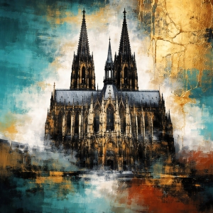 Bild-Nr: 12941706 Goldenes Echo der Gotik KI  Erstellt von: gabii40