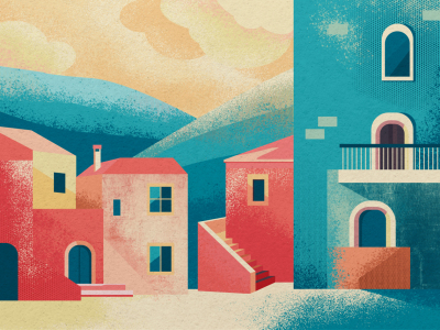 Bild-Nr: 12942060 Mediterrane Stille über pastellfarbenen Dächern Erstellt von: Sandra Höfer