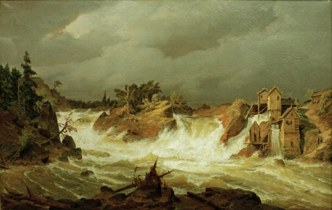 Bild-Nr: 30000004 Andreas Achenbach / Trollhättanfälle. Erstellt von: Achenbach, Andreas