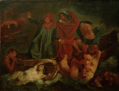 Bild-Nr: 30000110 Feuerbach nach Delacroix, Dante u.Vergil Erstellt von: Feuerbach, Anselm