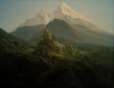 Bild-Nr: 30000296 C.D.Friedrich, Der Watzmann Erstellt von: Friedrich, Caspar David