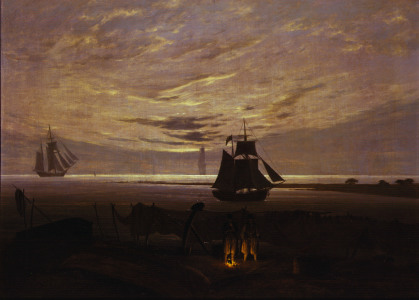 Bild-Nr: 30000370 Friedrich/Evening at the Baltic Sea/1831 Erstellt von: Friedrich, Caspar David