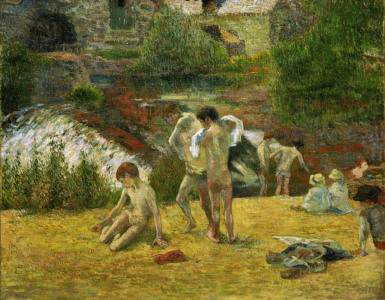 Bild-Nr: 30000516 P.Gauguin / Young Bretons in the Bath Erstellt von: Gauguin, Paul