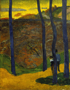 Bild-Nr: 30000546 Gauguin / Blue Trees / 1888 Erstellt von: Gauguin, Paul