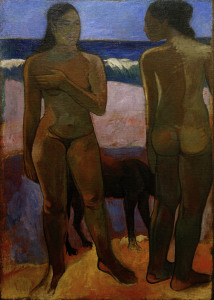Bild-Nr: 30000608 P.Gauguin, 2 Tahitianerinnen am Strand Erstellt von: Gauguin, Paul