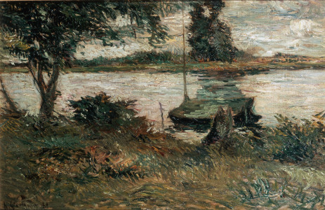 Bild-Nr: 30000642 Gauguin, Flußufer/ 1881 Erstellt von: Gauguin, Paul