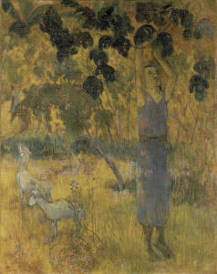 Bild-Nr: 30000658 P.Gauguin / Man Picking Fruit / 1897 Erstellt von: Gauguin, Paul