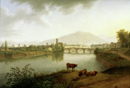 Bild-Nr: 30000980 Pisa / View / Painting by Hackert Erstellt von: Hackert, Philipp