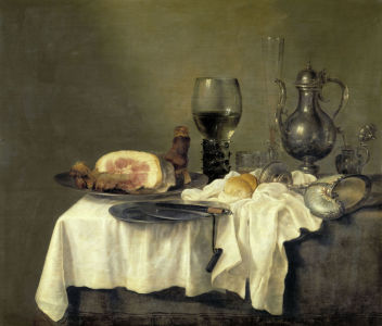 Bild-Nr: 30001030 W.C.Heda/ Frühstückstisch mit Schinken Erstellt von: Heda, Willem Claesz