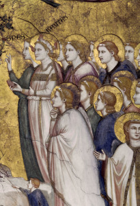 Bild-Nr: 30001076 Giotto/ Angel and Virtues/ Fresco c.1320 Erstellt von: Giotto di Bondone