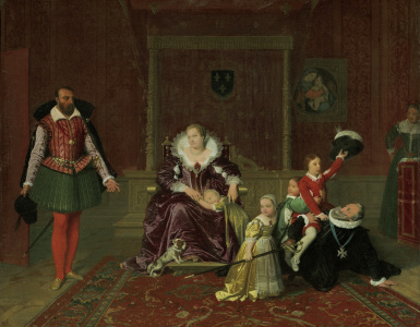 Bild-Nr: 30001114 Henry IV w.his Children... /Ingres/ 1817 Erstellt von: Ingres, Jean-Auguste-Dominique