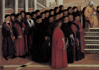 Bild-Nr: 30001290 G.Bellini /Sermon of St.Mark, Patricians Erstellt von: Bellini, Giovanni