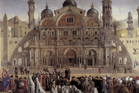 Bild-Nr: 30001340 G.Bellini /Sermon of St.Mark, Detail Erstellt von: Bellini, Giovanni