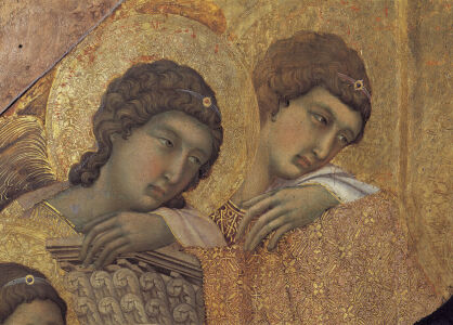 Bild-Nr: 30001390 Duccio / Maestà, Angels / Paint./ 1308 Erstellt von: Duccio (di Buoninsegna)