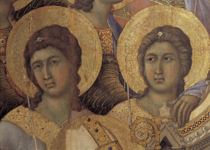 Bild-Nr: 30001394 Duccio / Maestà, Angels / Paint./ 1308 Erstellt von: Duccio (di Buoninsegna)