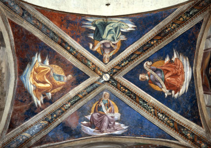 Bild-Nr: 30001468 D.Ghirlandaio / Four Sibyls /Fresco/ C15 Erstellt von: Ghirlandaio Domenico (Domenico Tommaso Bigordi)