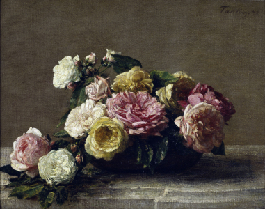 Bild-Nr: 30001504 H.Fantin-Latour / Roses in a Bowl / 1882 Erstellt von: Fantin-Latour, Henri