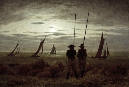 Bild-Nr: 30001588 C.D.Friedrich, Mondnacht am Strand Erstellt von: Friedrich, Caspar David