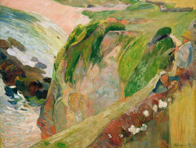 Bild-Nr: 30001740 Gauguin /Flut Player on th.Cliffs/ 1889 Erstellt von: Gauguin, Paul