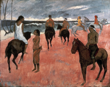 Bild-Nr: 30001850 Gauguin, Reiter am Strand/ 1902 Erstellt von: Gauguin, Paul