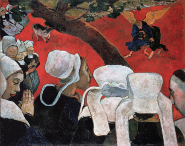 Bild-Nr: 30001866 Gauguin, Jacobs Kampf mit dem Engel/1888 Erstellt von: Gauguin, Paul