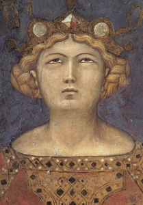 Bild-Nr: 30002366 A.Lorenzetti / Head of Justitia / Fresco Erstellt von: Lorenzetti, Ambrogio