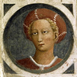 Bild-Nr: 30002440 Masaccio / Female Portr./ Fresco / C15th Erstellt von: Masaccio (Tommaso di Giovanni di Simone Guidi)