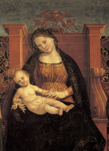 Bild-Nr: 30002534 L.Signorelli /Madonna & Child /Ptg./1508 Erstellt von: Signorelli, Luca