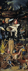 Bild-Nr: 30002566 Bosch, Garden of Earthly Delights/r.wing Erstellt von: Bosch, Hieronymus