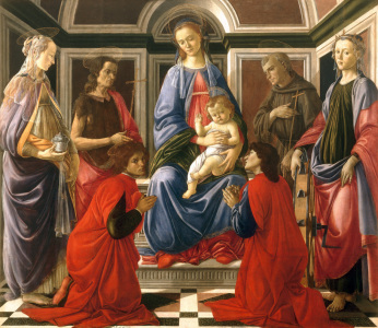 Bild-Nr: 30002698 Enthroned Madonna & Saints / Botticelli Erstellt von: Botticelli, Sandro