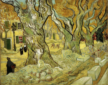 Bild-Nr: 30002860 Van Gogh / Roadworks at Saint-Remy /1889 Erstellt von: van Gogh, Vincent