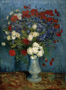 Bild-Nr: 30003172 V.van Gogh, Vase w.Cornflowers / Paint. Erstellt von: van Gogh, Vincent