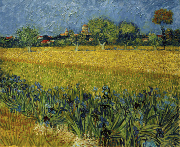 Bild-Nr: 30003228 V.v.Gogh, Arles with Irises /Paint./1888 Erstellt von: van Gogh, Vincent
