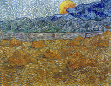 Bild-Nr: 30003284 V.van Gogh, Ev. landsc.with rising moon Erstellt von: van Gogh, Vincent