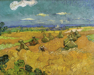 Bild-Nr: 30003322 V.v.Gogh, Wheat Field w.Reaper/Ptg./1890 Erstellt von: van Gogh, Vincent