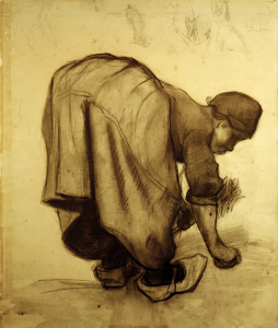 Bild-Nr: 30003338 Van Gogh, Peasant Woman Gleaning /Draw. Erstellt von: van Gogh, Vincent