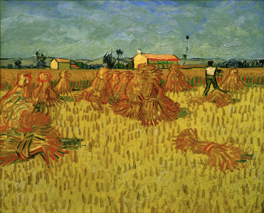 Bild-Nr: 30003346 V.v.Gogh, Harvest in Provence /Ptg./1888 Erstellt von: van Gogh, Vincent