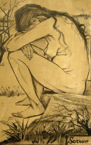 Bild-Nr: 30003366 V.van Gogh, Sorrow / Drawing / 1882 Erstellt von: van Gogh, Vincent