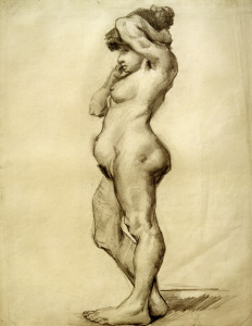 Bild-Nr: 30003368 V.van Gogh, Standing Female Nude /Draw. Erstellt von: van Gogh, Vincent